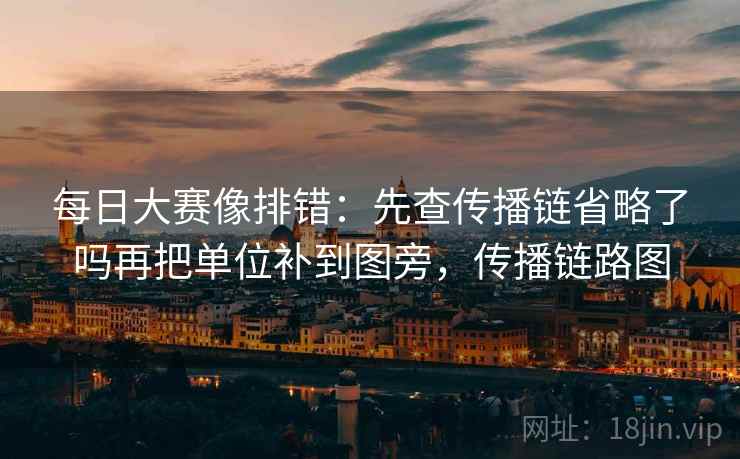 每日大赛像排错：先查传播链省略了吗再把单位补到图旁，传播链路图